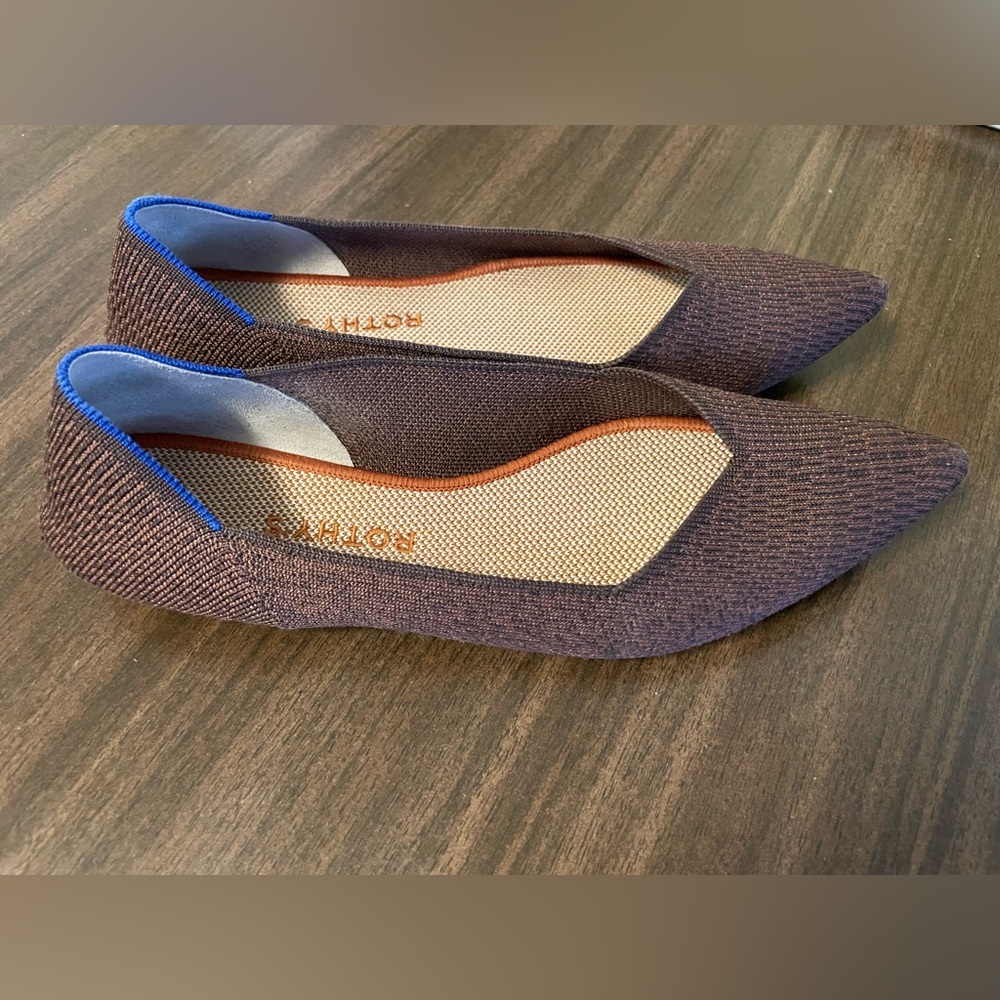 Rothy's Women's Brown Pointy Flats GUC